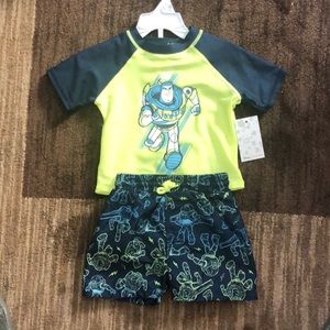 12 months Disney Buzz Light Year Toy Story 2 piece swim set